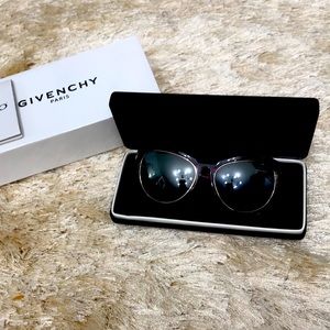 GIVENCHY MIRROR SUN GLASSES BOX AND CASE